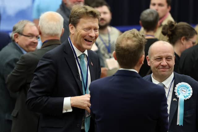 Reform deputy leader Richard Tice at the Hamilton by-election count (Photo by Jeff J Mitchell/Getty Images)