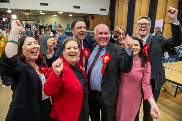 Scottish Labour celebrate victory in the Hamilton, Larkhall and Stonehouse by-election