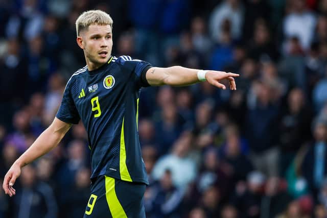 George Hirst broke his Scotland duck in Vaduz.