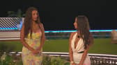 Love Island host Maya Jama (L) with Shakira (R)