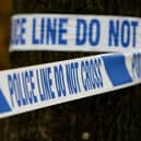 The petrol station was cordoned off after the robbery.