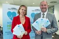 Caroline Lamb, chief executive of NHS Scotland and director-general health and social care, and Health Secretary Neil Gray at the launch of The Scotsman Health Awards 2025, which will be held in the O2 Academy in Edinburgh in November.