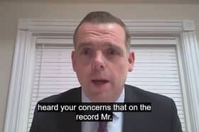 Douglas Ross attending the meeting remotely