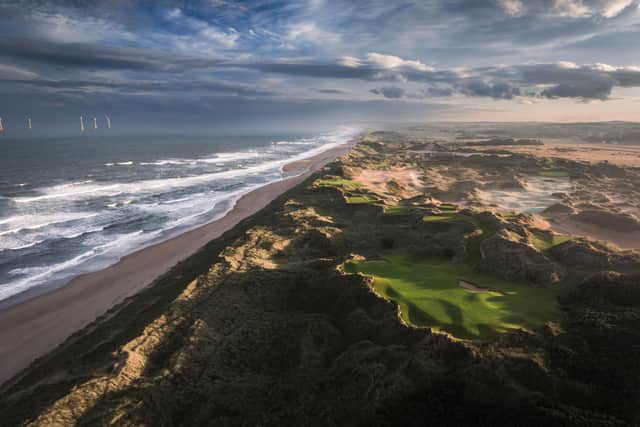 The 12th hole on the New Course at Trump International Golf Links