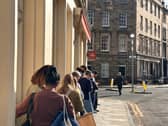 The queue at Lannan Bakery