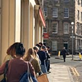 The queue at Lannan Bakery