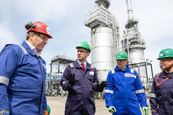 Energy Security and Net Zero Secretary Ed Miliband at the St Fergus gas terminal (Paul Campbell/PA Wire)
