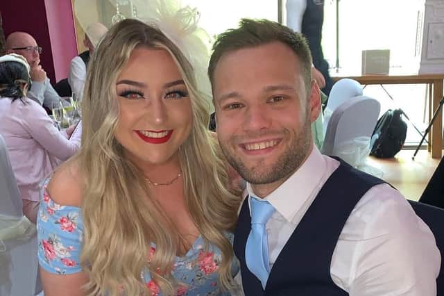 Kieran Innes and his fiancee Lara