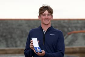Nairn’s Calum Scott shows off the Silver Medal after finishing as leading amateur in last year’s 152nd Open at Royal Troon