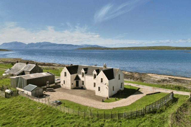 The Port House, a four bedroom house on neighbouring Isle of Bute, is included in the sale. A private ferry is offered at an additional price to link the two properties. PIC: Strutt&Parker.