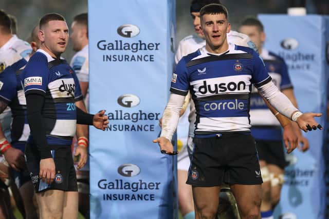 Cameron Redpath, right, will be outside Finn Russell as Bath take on Leicester Tigers in the Gallagher Premiership final.