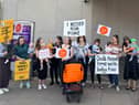 A protest was held this week at the Scottish Parliament. Picture: Andrew Carr