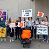 A protest was held this week at the Scottish Parliament. Picture: Andrew Carr