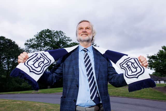 New Dundee head coach Steven Pressley is unveiled to the media during a press conference at Gardyne Training Centre on Friday. (Photo by Mark Scates / SNS Group)