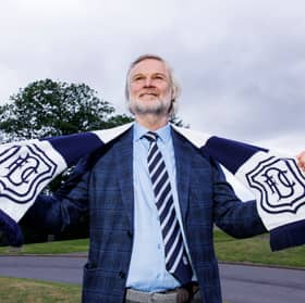 New Dundee head coach Steven Pressley is unveiled to the media during a press conference at Gardyne Training Centre on Friday. (Photo by Mark Scates / SNS Group)