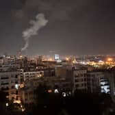 Smoke rises from a location allegedly targeted in Israel's wave of strikes on Tehran. Picture: AFP via Getty Images