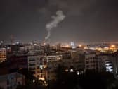 Smoke rises from a location allegedly targeted in Israel's wave of strikes on Tehran. Picture: AFP via Getty Images