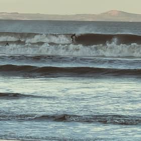 An above-average day of surf at Portobello 