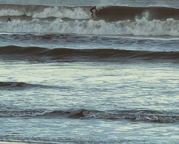 An above-average day of surf at Portobello 