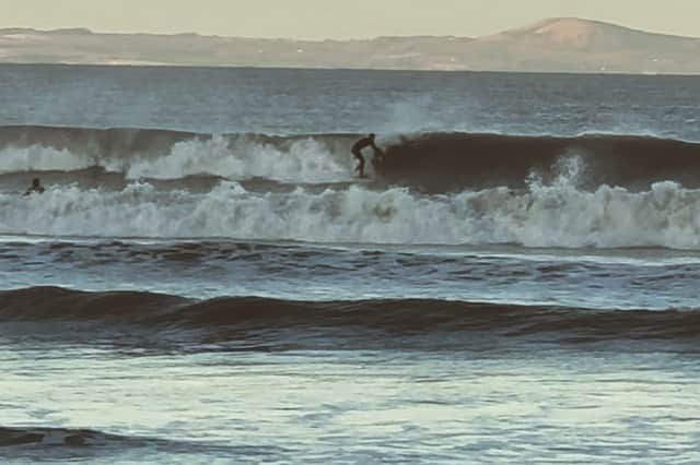 An above-average day of surf at Portobello