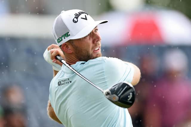 Sam Burns pictured during the third round of the 125th US Open