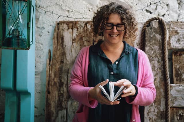 Rachel Hazell will give workshops on bookbinding at the Edinburgh International Book Festival.