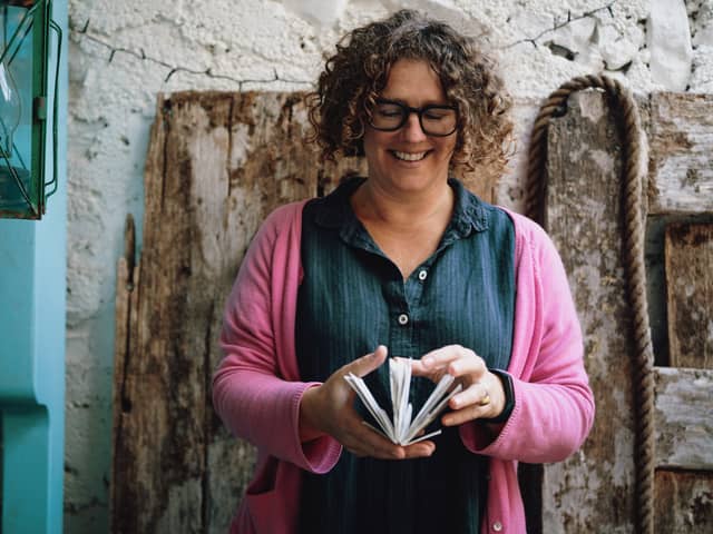 Rachel Hazell will give workshops on bookbinding at the Edinburgh International Book Festival.