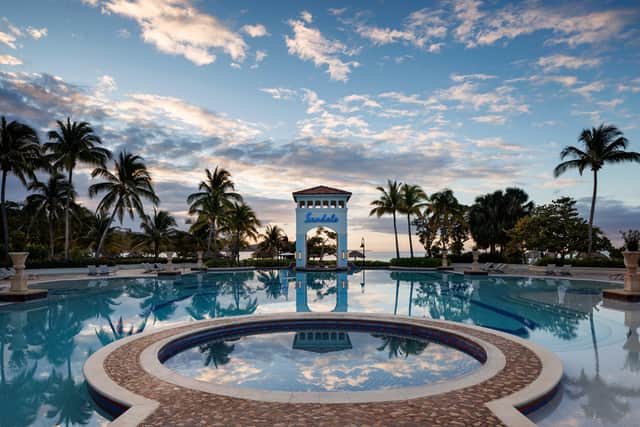 The main pool at Sandals South Coast.