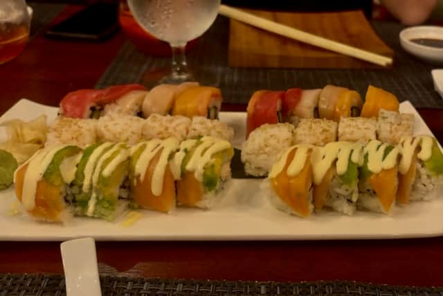 The sushi restaurant was always busy.