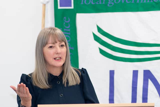 Lilian Macer from Unison Scotland.