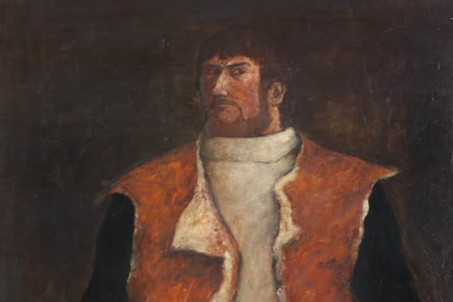 Detail from Self Portrait, 1965, by John Bellany