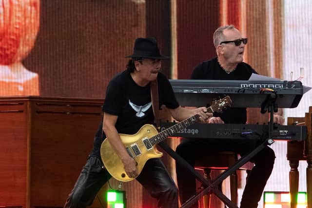 Carlos Santana has a date with Glasgow.