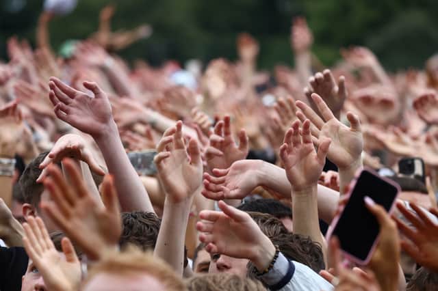 Crowd gathers to watch Natasha Bedingfield perform on day two of the TRNSMT Festival 2024 at Glasgow Green. Picture: Getty Images