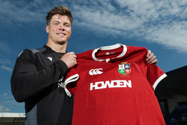 Glasgow Warriors' Huw Jones after being called up for the British and Irish Lions squad.