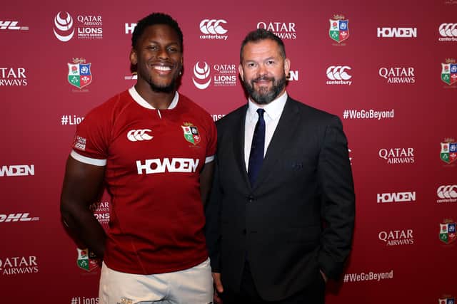 Lions captain Maro Itoje alongside head coach Andy Farrell.