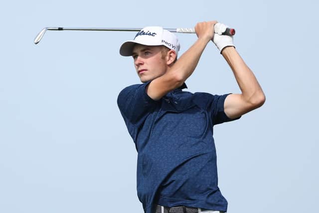 Blairgowrie’s Connor Graham in action during the stroke-play qualifying for The R&A Amateur Championship
