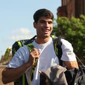 World number two Carlos Alcaraz is playing his first round match at the Queen's Championships today.