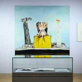 Installation view of John Bellany: A Life in Self-Portraiture at the City Art Centre, Edinburgh, showing The Kiss