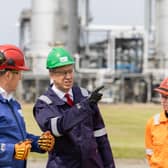 Energy Security and Net Zero Secretary Ed Miliband during a visit to St Fergus, Peterhead, Aberdeenshire, to welcome funding to progress the Acorn project as confirmed in the Spending Review