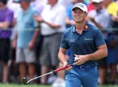 Norwegian Viktor Hovland pictured during the final round of the 125th Open on Sunday