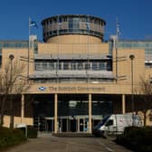 GV of the Scottish Government building at Victoria Quay in Leith