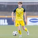 Isaac English in action during a SFA Club Academy Scotland 18s final between Ross County and Greenock Morton at the Indodrill Stadium, on May 16, 2025, in Alloa, Scotland. (Photo by Ross MacDonald / SNS Group)