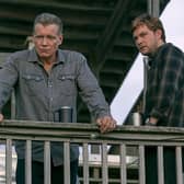 Holt McCallany (L) and Jake Weary (R) in The Waterfront