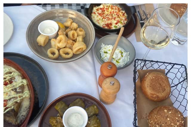 Dining at Sofas in Old Hersonissos. (Photo: Isabella Boneham)