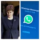 Nicola Sturgeon (left) leaves the UK Covid Inquiry hearing at the Edinburgh International Conference Centre last year, after admitting to deleting WhatsApp messages.