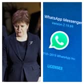 Nicola Sturgeon (left) leaves the UK Covid Inquiry hearing at the Edinburgh International Conference Centre last year, after admitting to deleting WhatsApp messages.