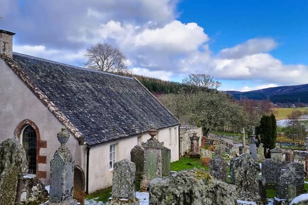 Dunlichity Church, Strathnairn. Jacobite soldiers stopped here to sharpen their swords before Culloden - and Bonnie Prince Charlie passed here as he made his escape. The church is now to be turned into a heritage centre by Strathnairn Heritage Association to protect and share the stories of the area's rich history.