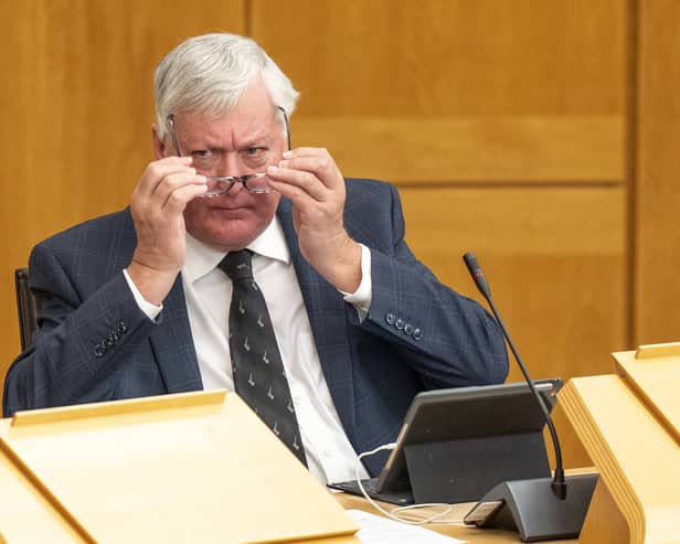 Fergus Ewing, pictured in the Scottish Parliament