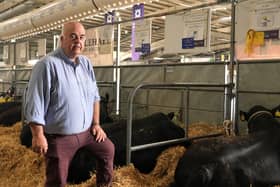 Gordon McConachie, who was showing Aberdeen Angus and Highland Cattle at the Royal Highland Show 