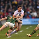 Rufus McLean playing for Scotland against South Africa at Murrayfield in 2021.